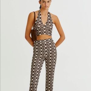 PULL&BEAR groovy set — halter top & bottoms